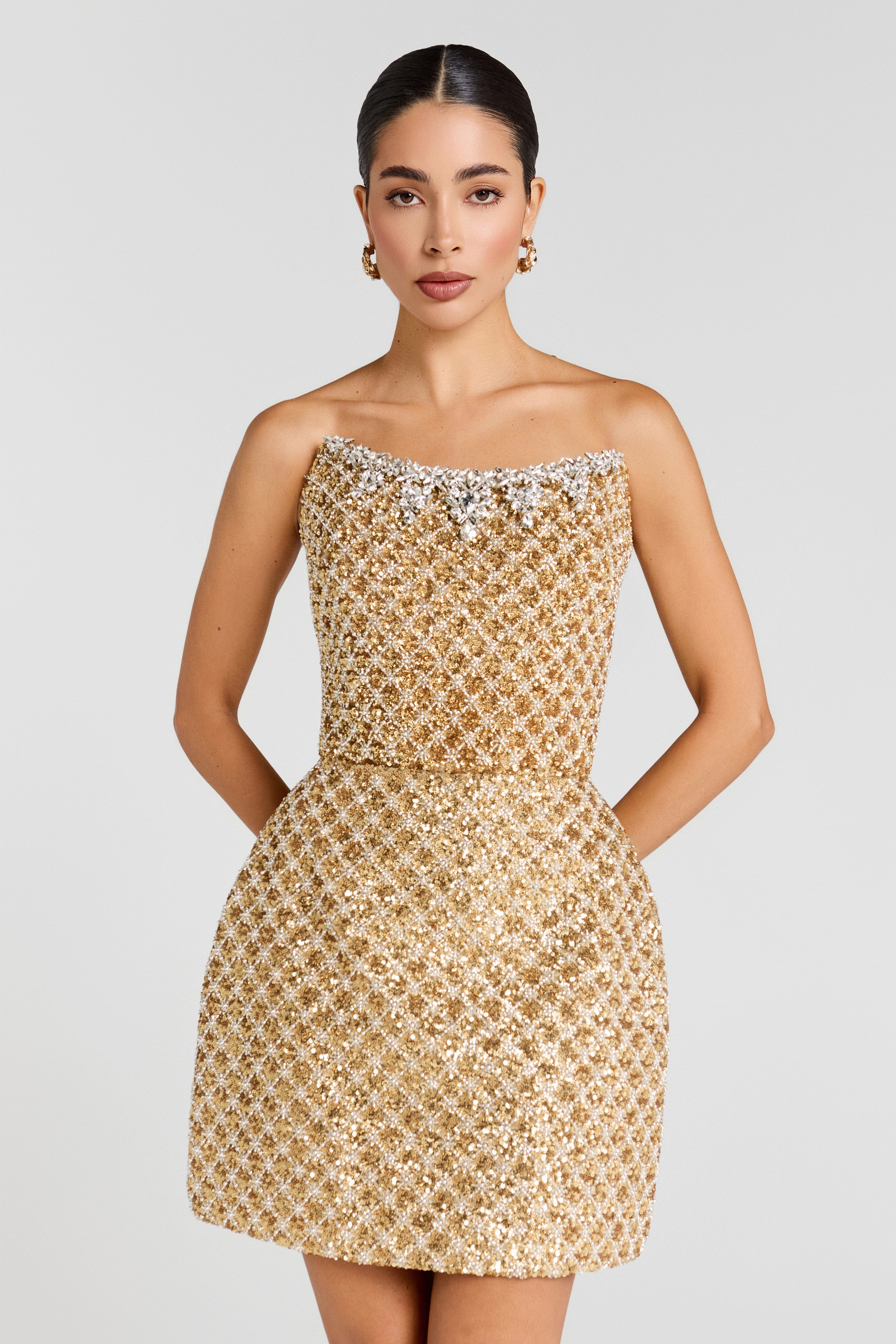 Savannah Gold Dress - Image 5
